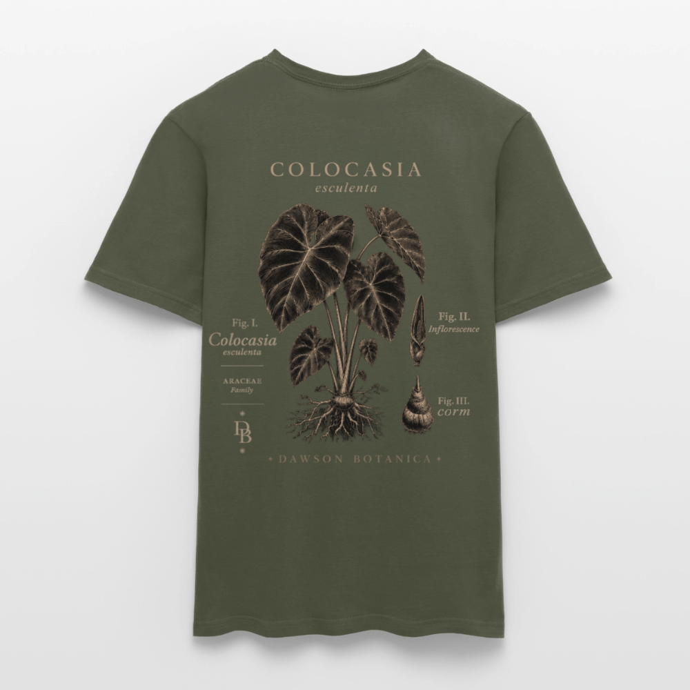 T-shirt Botanique Colocasia esculenta - vert militaire