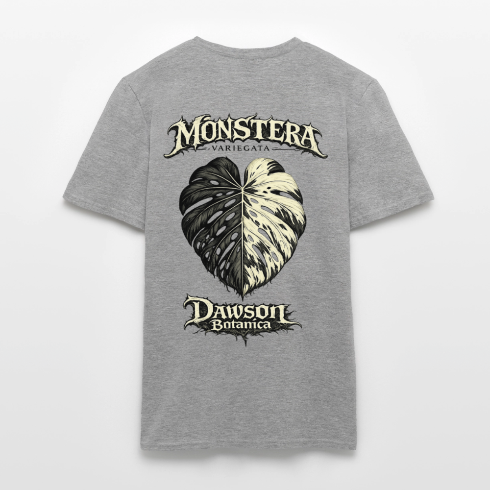 T-shirt monstera variegata - graphite chiné