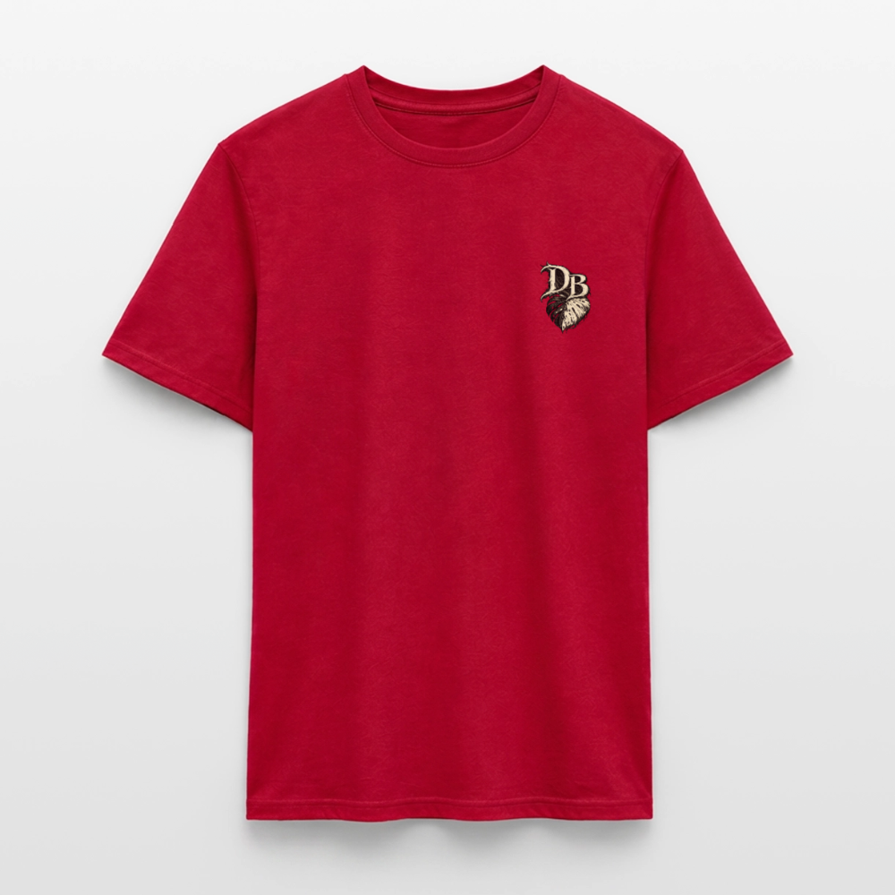 T-shirt monstera variegata - rouge