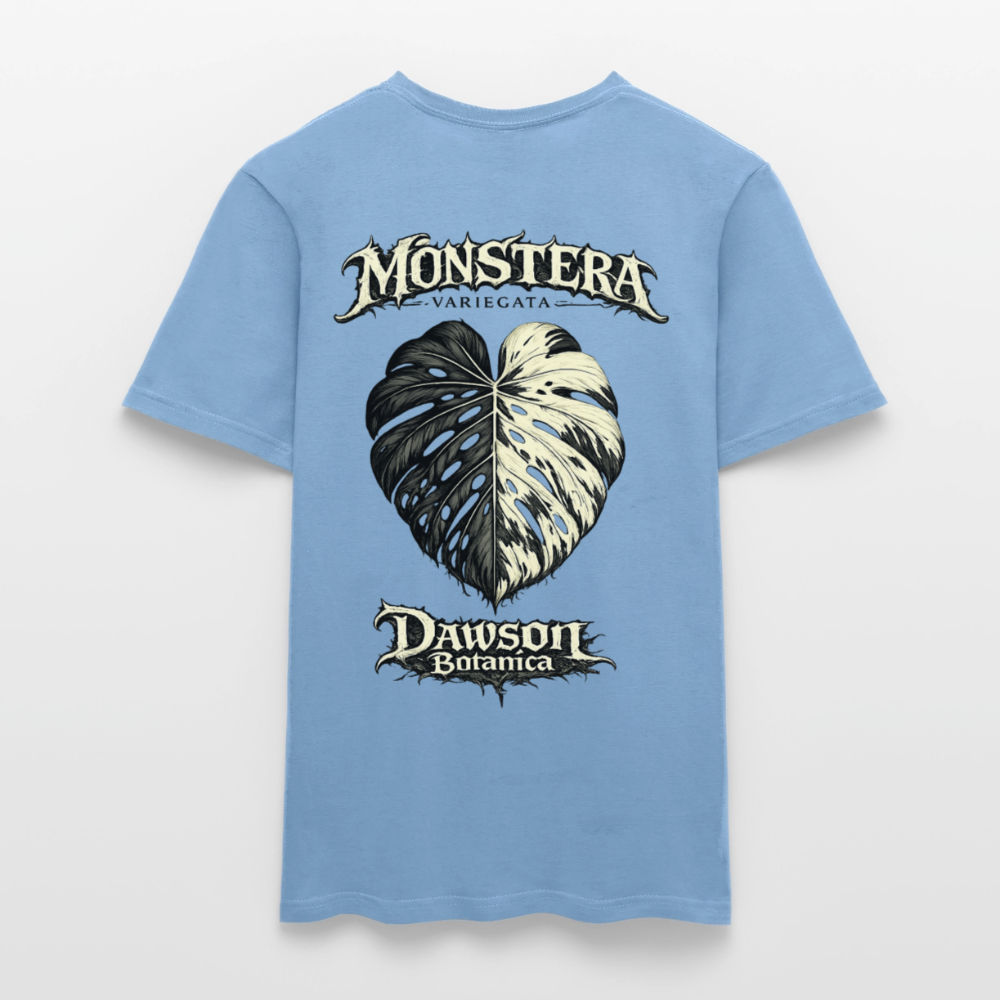 T-shirt monstera variegata - carolina blue