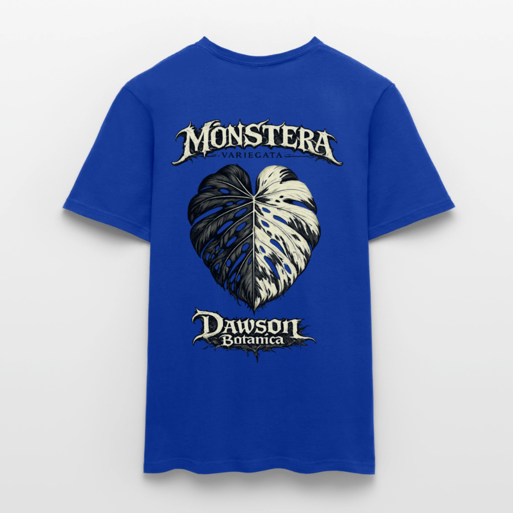 T-shirt monstera variegata - bleu foncé