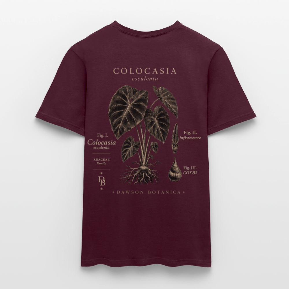 T-shirt Botanique Colocasia esculenta - rouge brique