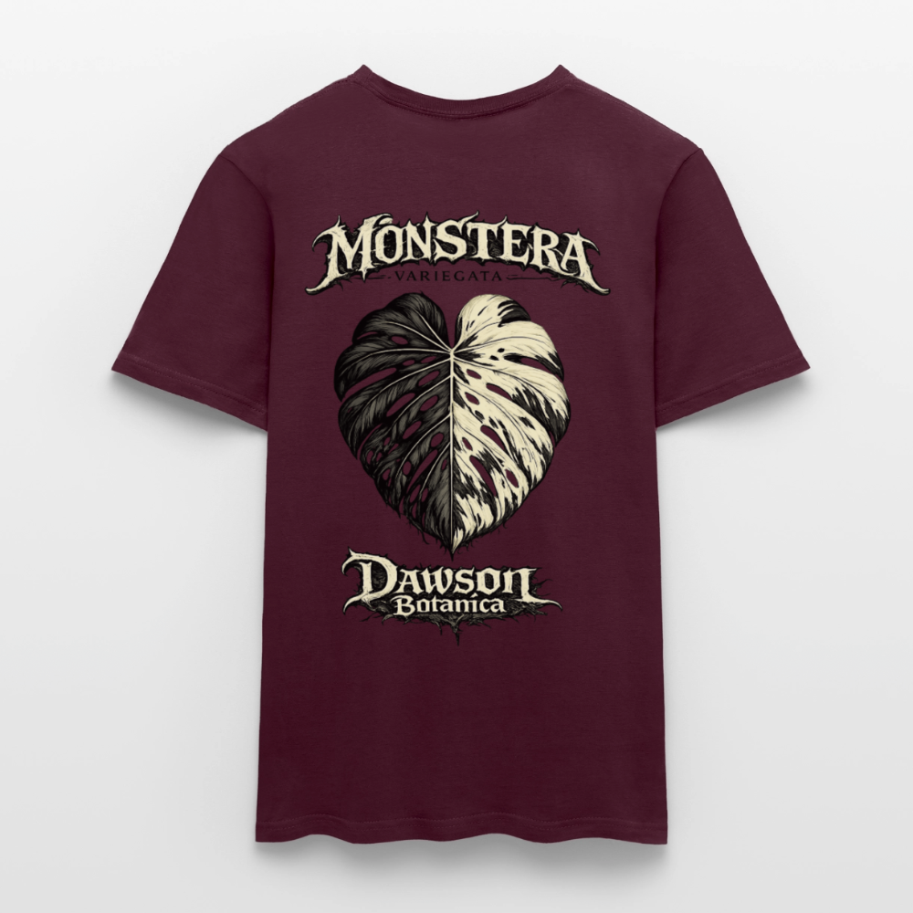 T-shirt monstera variegata - rouge brique
