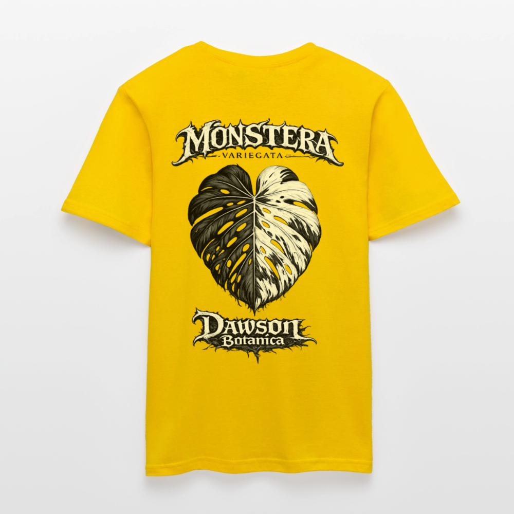 T-shirt monstera variegata - jaune