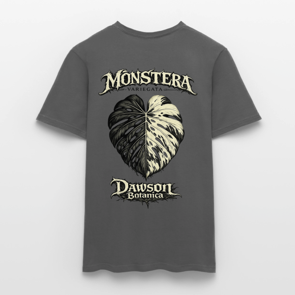 T-shirt monstera variegata - charbon