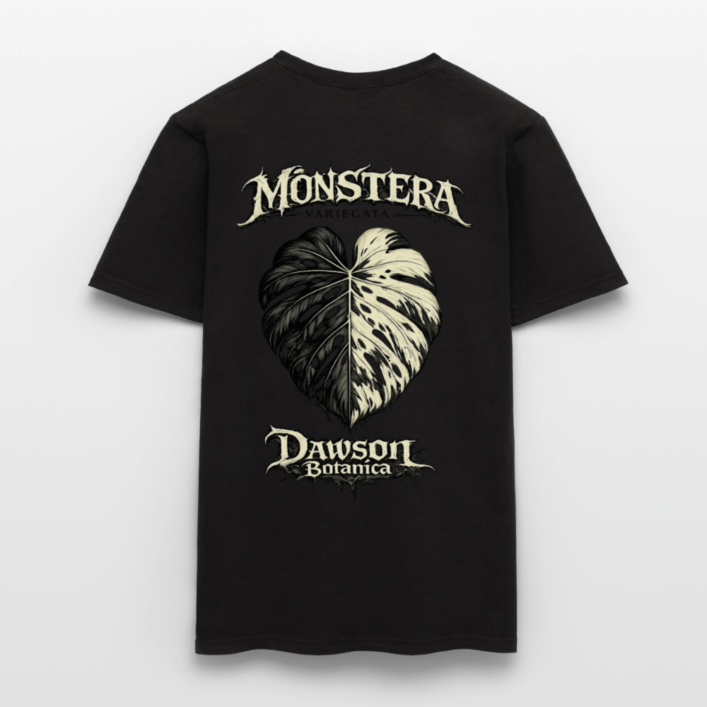 T-shirt monstera variegata - noir