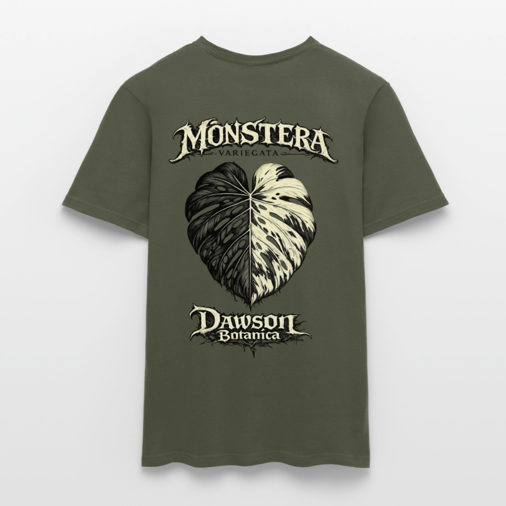 T-shirt monstera variegata - vert militaire