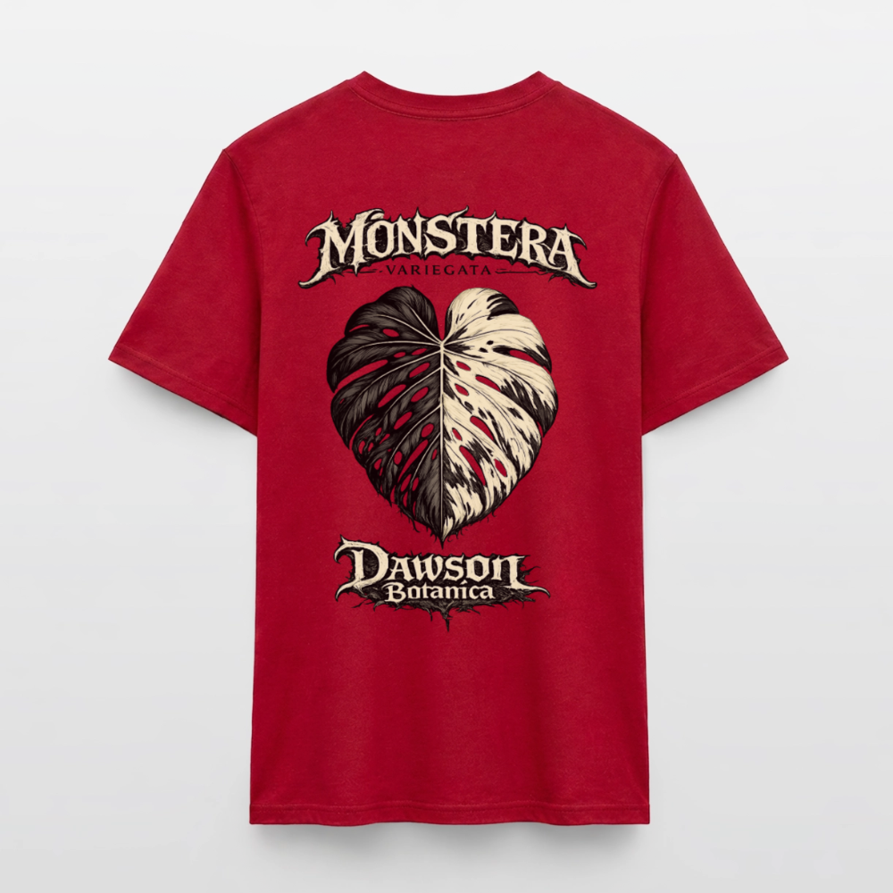 T-shirt monstera variegata - rouge