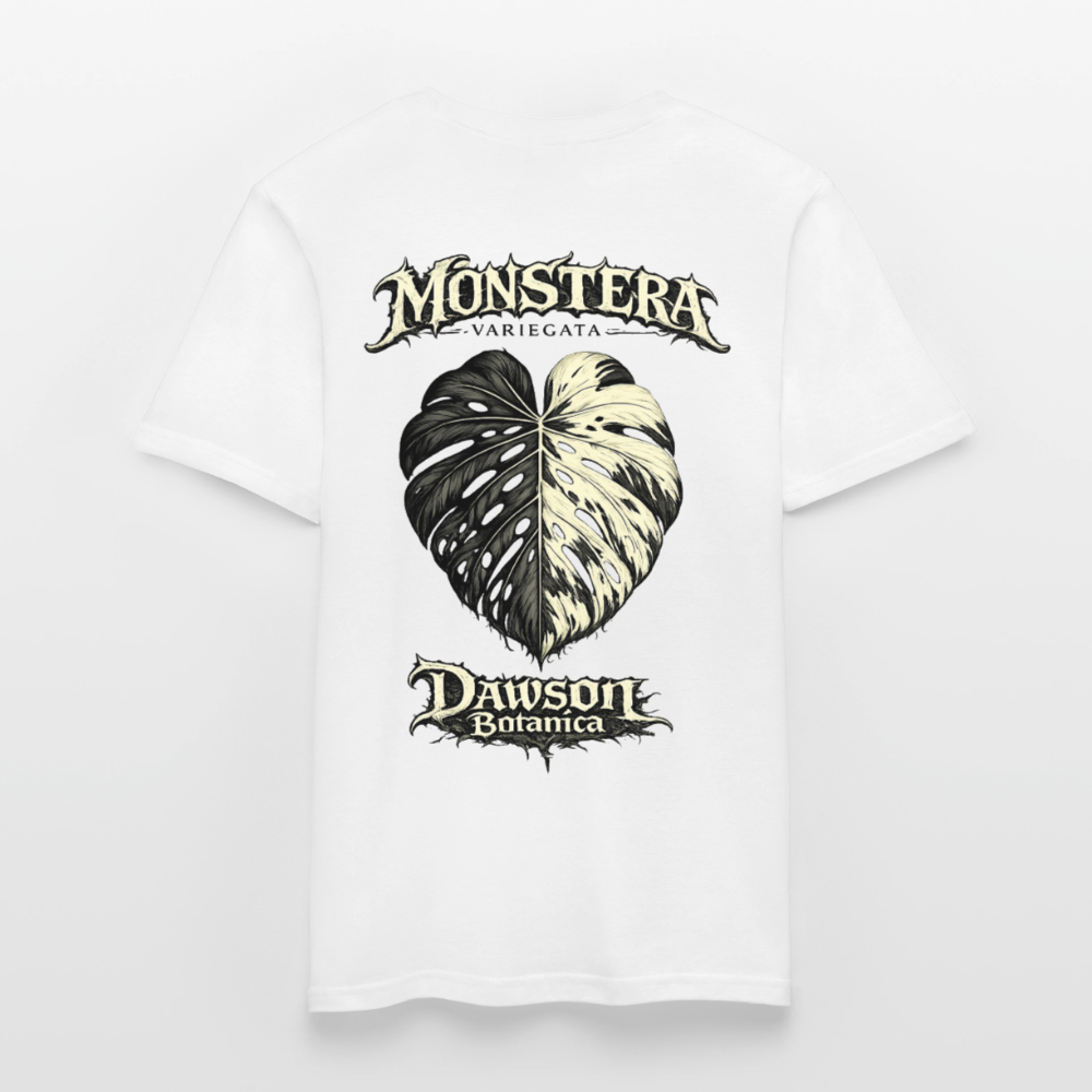 T-shirt monstera variegata - blanc