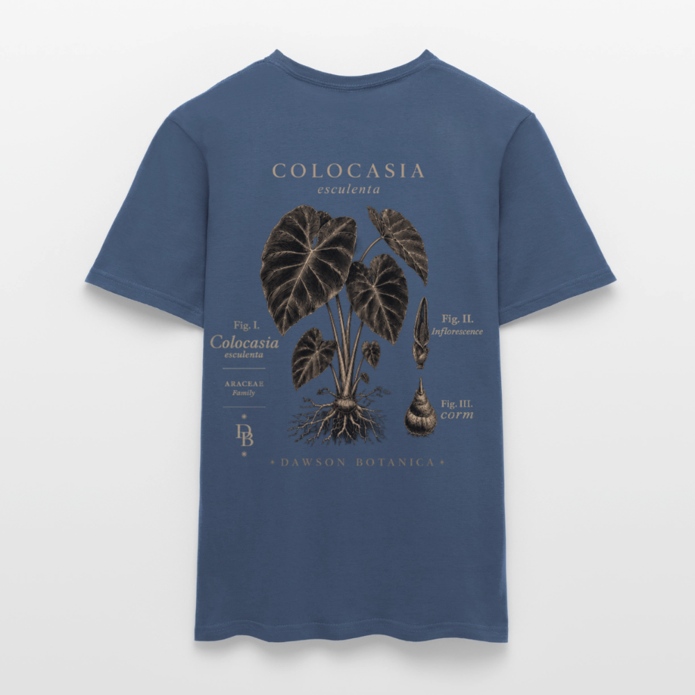 T-shirt Botanique Colocasia esculenta - denim foncé